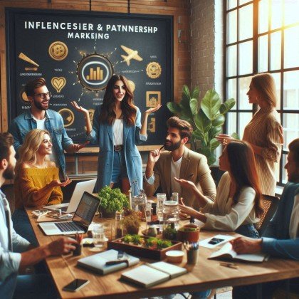 Influencer and partnership marketing for social media marketing