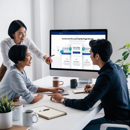Conversion focused design for landing page design