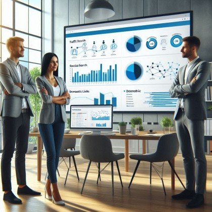 Traffic source and demographics for heat mapping and user analytics